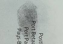 After fixing with benzoflavone, notice the right side of the print.