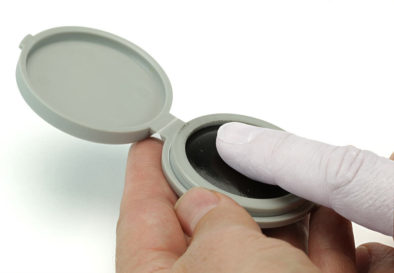 2 inch Diameter Ceramic Pocket Fingerprint Pad, Ink Pads, Forensic  Supplies