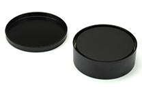 Ceramic ink pad, round with open cover.