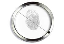 Coding disc with a single line (Henry-disc) for fingerprint magnifier K-1700.