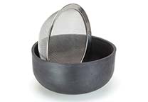 Plaster mixing bowl with sieve
