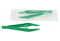 Steriele wegwerp plastic pincet, 12,5 cm lang (C-22145)
