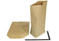 Eénlaags bruine papieren bodemzak (Kraft papier)  (C-91500)