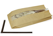 Kraft paper bag, with window (C-93000)