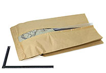 Papieren zak (Kraft papier) met venster (C-93200)