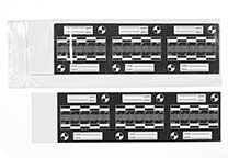 Article E-43000 consists of 9 sheet with 6 labels, packaged in a zip-top bag