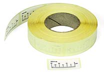 Roll with self-adhesive labels  (200 pcs.) with 30 mm scale