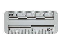 Gray ruler, 5 cm