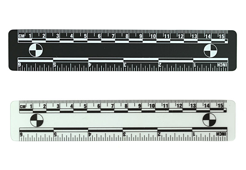 Photographic plastic corner ruler for evidence photo scale ruler 10x20sm 