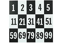 Number signs H-10200 (7.5 x 12 cm)