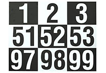 Nummerbordjes H-10600 (12 x 15 cm)