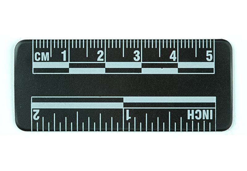 Magnet-backed 6 metal ruler