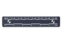 Blue magnetic ruler, 15 cm